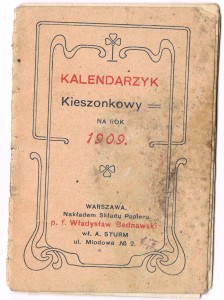 kalendarz 1909-1